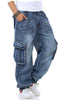 Men's  Baggy Hip Hop Jeans Multi Pockets