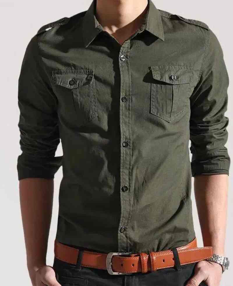 Men's  Collar Button Down Shirt