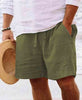 Men's summer cotton shorts (with drawstring elastic)