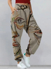 Graffiti Face Art Print Harem Pants