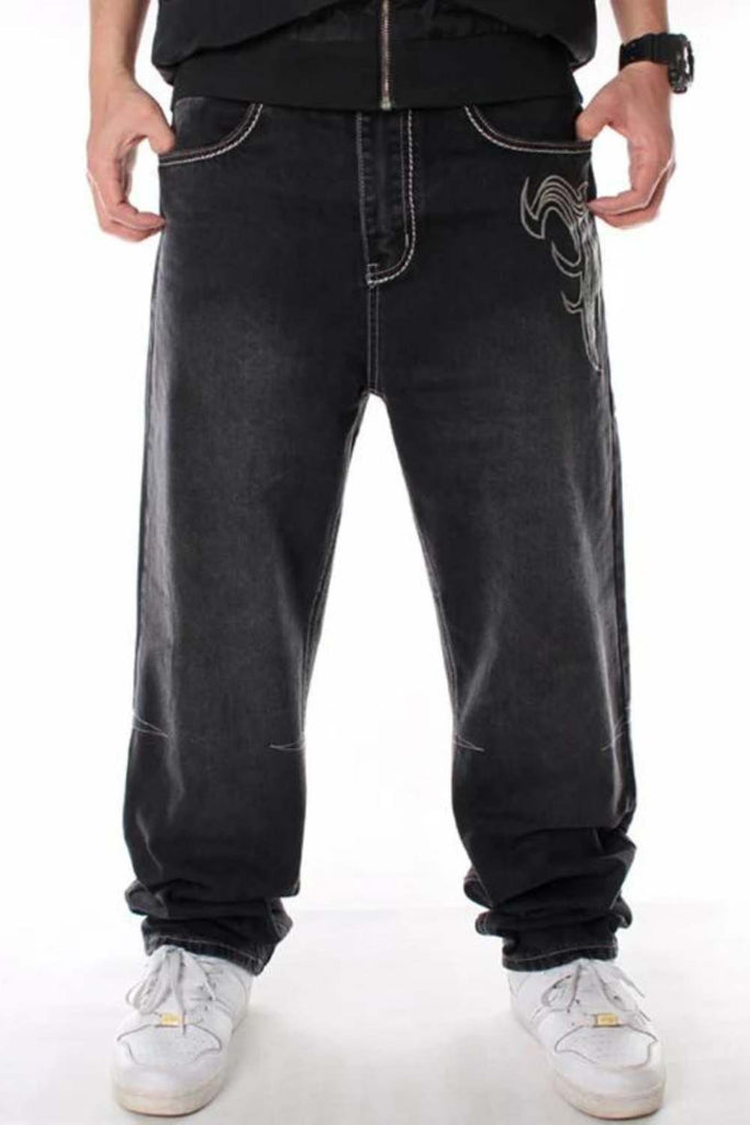Men's Baggy Skateboard Denim Jeans