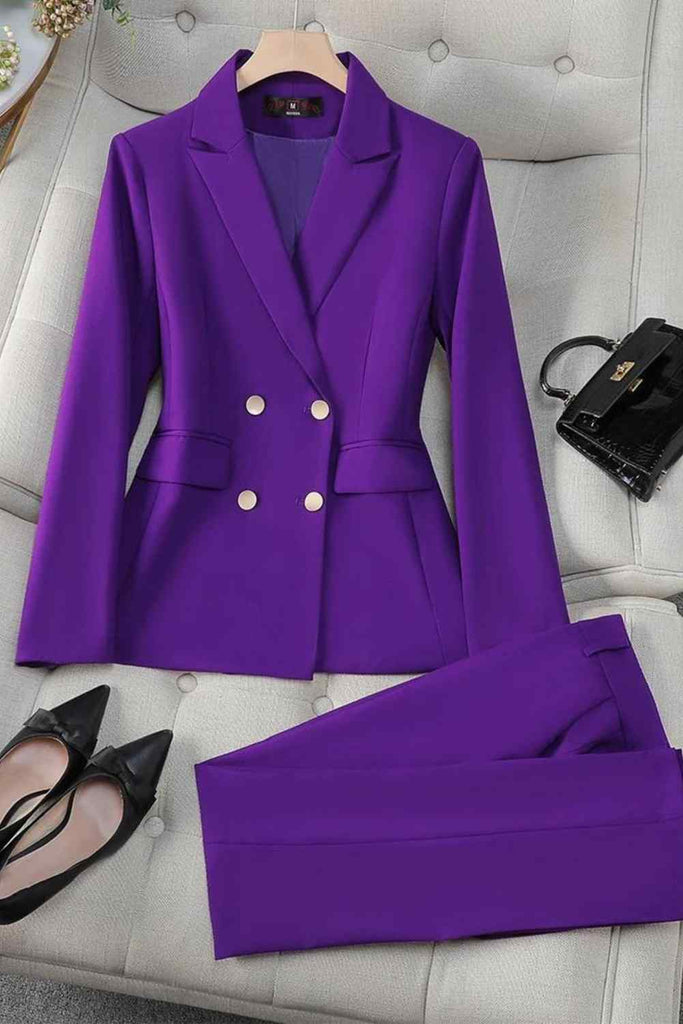 Women's Slim Fitted Pants Suit