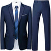 Men's Modern Slim Fit Two-Piece Suit