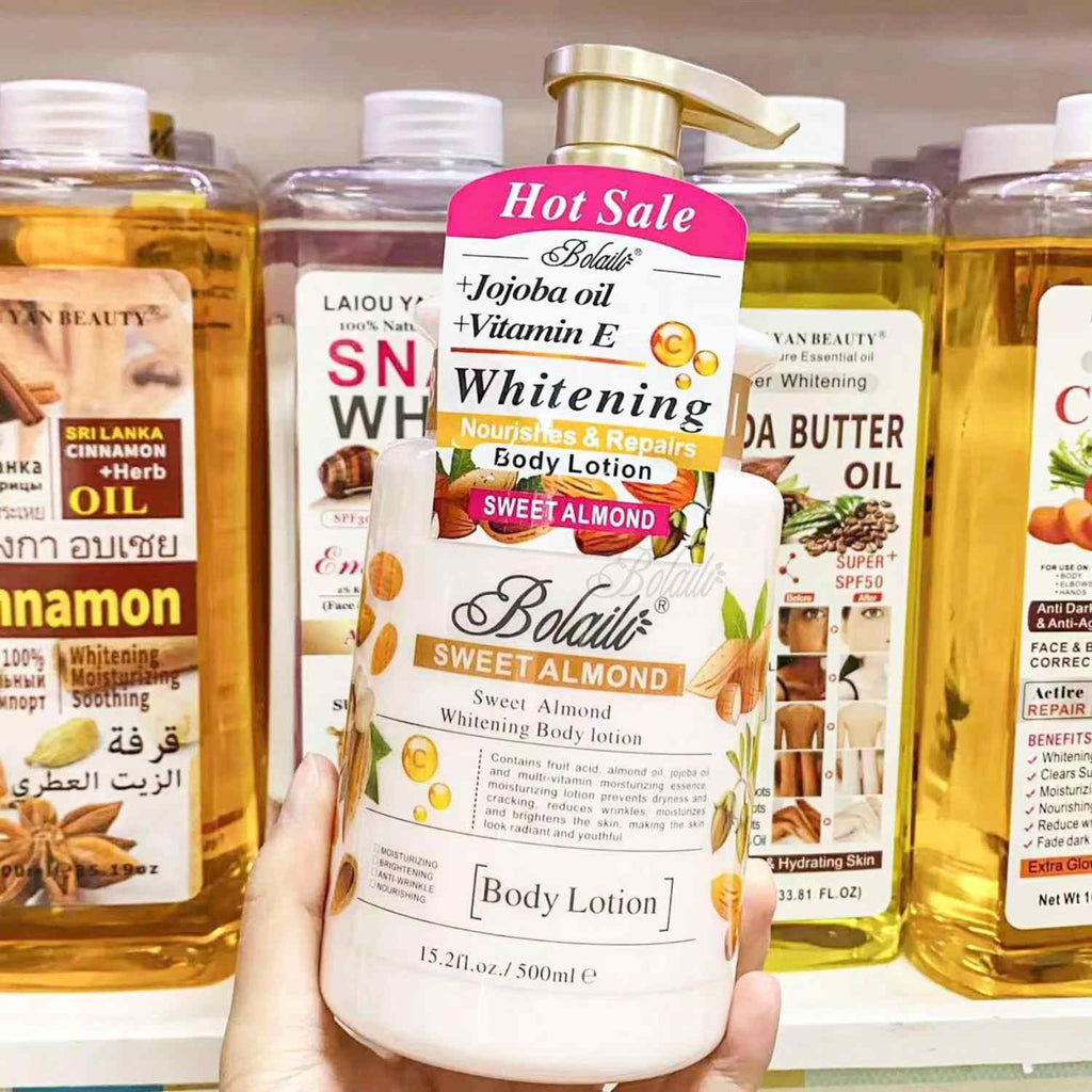 15.2fl.oz/500ml Sweet Almond 14 Days Magic Whitening  Body Lotion