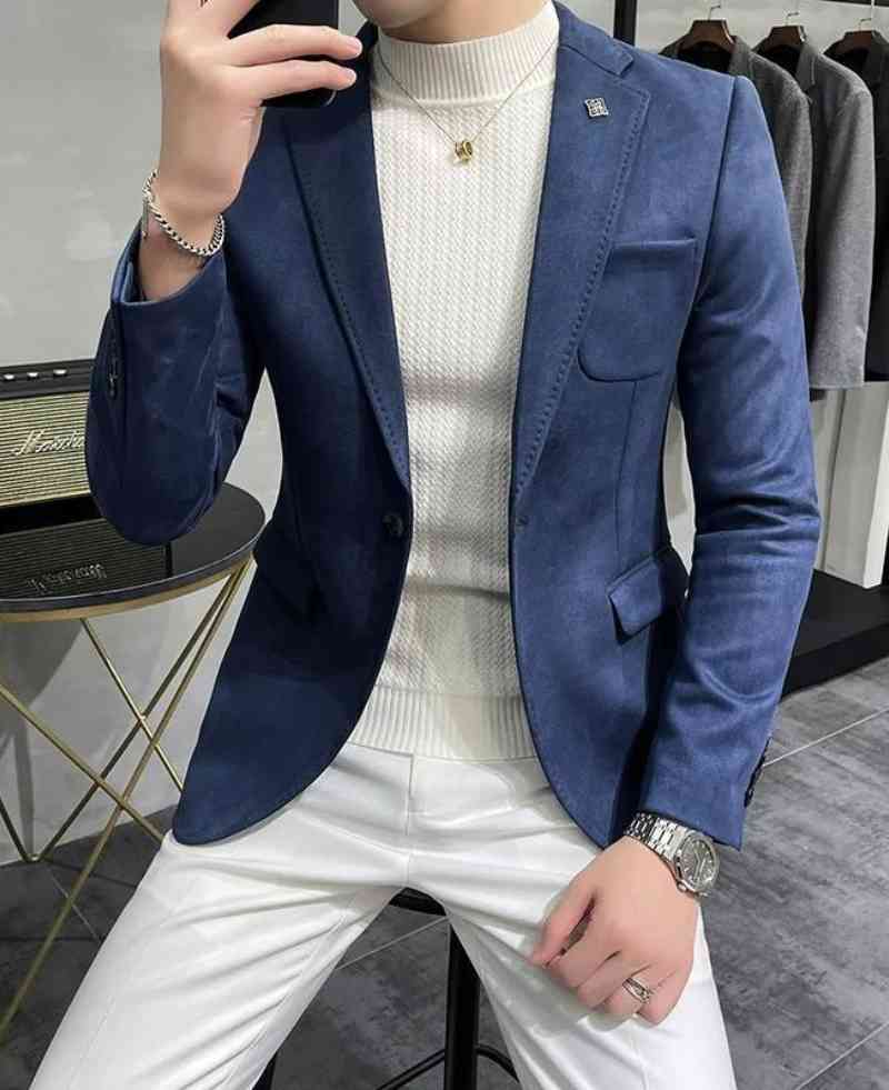 Men's Deerskin Fleece Blazer