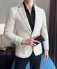 Men's Slim Fit Deerskin Velvet Blazer