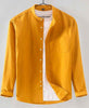 Men's pure cotton long-sleeved shirt
