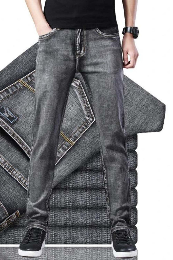 Men's Slim Fit Grey Jeans
