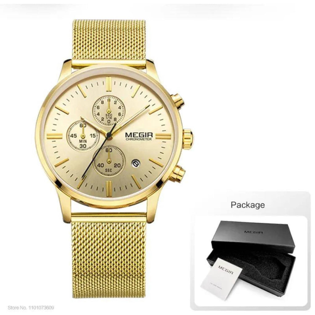 Megir Fashion Mens  Steel Watch