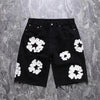 Kapok Denim Embroidered Jeans Shorts