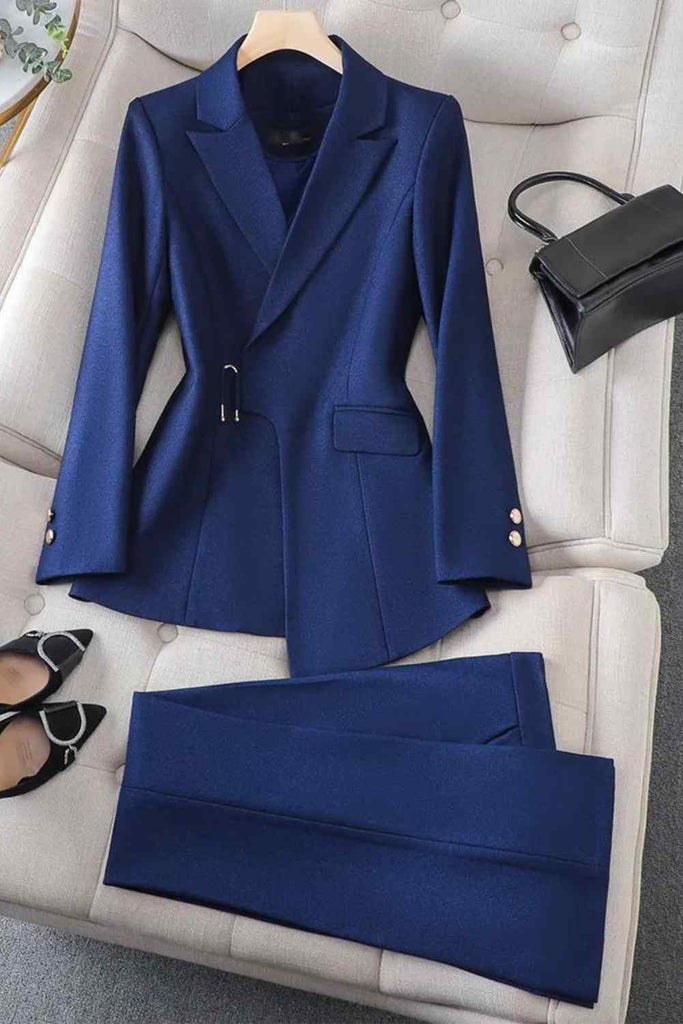 Navy Brown Blazer