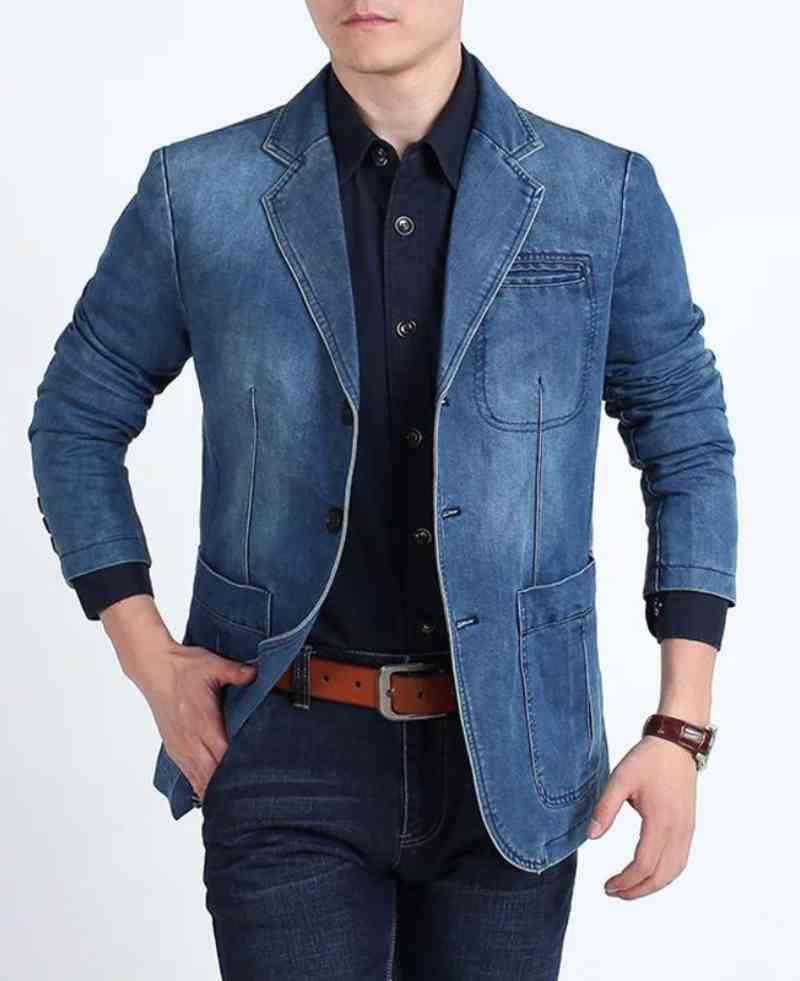 Casual Retro Denim Blazer