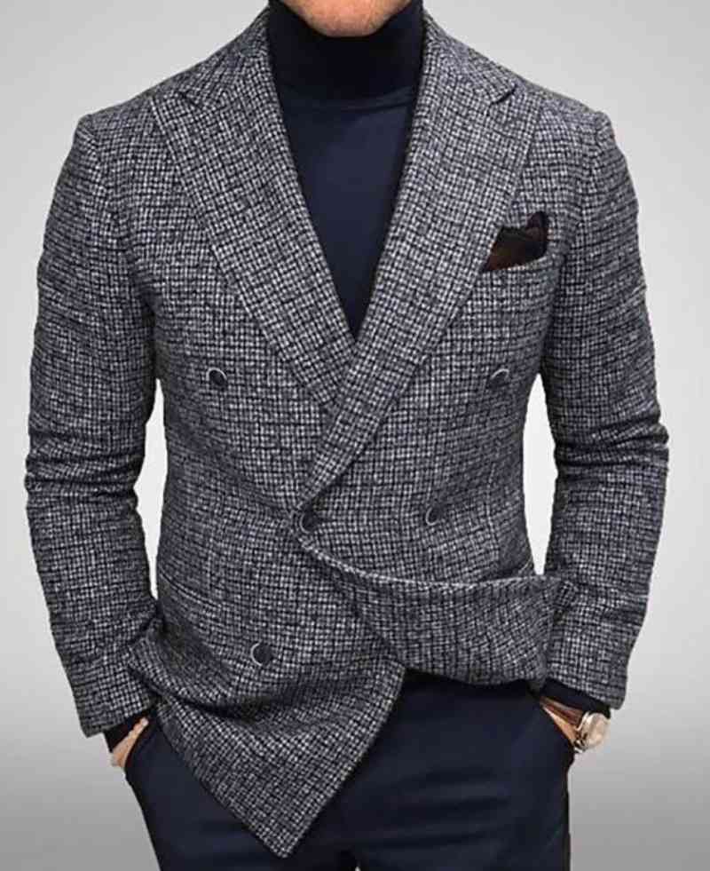 Elegant  Knitted Blazer (Slim Fit)