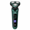 Green Smart Electric Shaver with LCD Digital Display