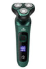Green Smart Electric Shaver with LCD Digital Display