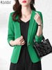 ZANZEA Women's Autumn Work Blazer