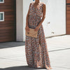 Floral Print Bohemian Maxi Dress – Summer Beach Style