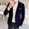 Men's Velvet Navy Blue Suit