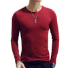 Men's Casual O-neck Long Sleeve Shirt