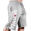 Men's Summer Loose Cotton Print Casual Shorts