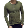 Men's Casual O-neck Long Sleeve Shirt