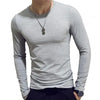 Men's Casual O-neck Long Sleeve Shirt