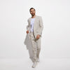Dower me Sand Dune Slim Fit Linen Suit