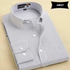 MACROSEA Classic Style Men's Solid Shirts Long Sleeve Men's Casual Shirts Comfortable Breathable Men's Office-wear Clothing