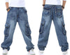 Men's  Baggy Hip Hop Jeans Multi Pockets