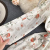Women's French-Style Vintage Floral Print Jumpsuit V-neck Puff Sleeve Waist Hugging Slimming All-match Casual Playsuits PL465