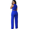 Jumpsuit Women 2021 Europe New single-breasted High Waist Belt wide-legged Pants Jumpsuits Rompers Womens Slim Jumpsuits ZSW2197