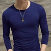 Men's Casual O-neck Long Sleeve Shirt