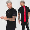 Men's Slim Fit Patchwork Tee - Summer Fitness Style