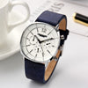 Men's Leather Japan Quartz