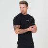 Men's Slim Fit Patchwork Tee - Summer Fitness Style