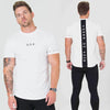 Men's Slim Fit Patchwork Tee - Summer Fitness Style