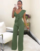 Patchwork Jumpsuit Women Casual Sexy Off Shoulder Slash Neck Long Sleeve Lady Black Jumpsuit Elegant Slim Wide Pants Streetwear
