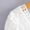 Elegant Lace Hollow-Out Mini Dress