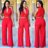 Jumpsuit Women 2021 Europe New single-breasted High Waist Belt wide-legged Pants Jumpsuits Rompers Womens Slim Jumpsuits ZSW2197