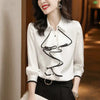 Ruffles Wave Cut Women's blouses and shirts 2023 Spring Elegant Fashion Office Lady Commute Lapel Button Chiffon Shirts female