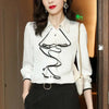 Ruffles Wave Cut Women's blouses and shirts 2023 Spring Elegant Fashion Office Lady Commute Lapel Button Chiffon Shirts female