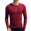 Men's Casual O-neck Long Sleeve Shirt