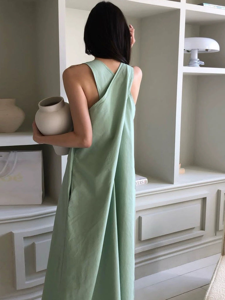 Chic Summer Elegant Cross Design Dress Vest