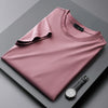 High-End Affordable Luxury Slim-Fit Mulberry Silk T-shirt