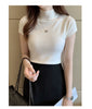 Casual Women Clothing Korean Knitted Women Top Blusas Mujer De Moda Spring Summer New Solid Slim Turtleneck Blouse Blusas 8622