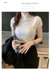Casual Women Clothing Korean Knitted Women Top Blusas Mujer De Moda Spring Summer New Solid Slim Turtleneck Blouse Blusas 8622