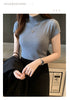 Casual Women Clothing Korean Knitted Women Top Blusas Mujer De Moda Spring Summer New Solid Slim Turtleneck Blouse Blusas 8622
