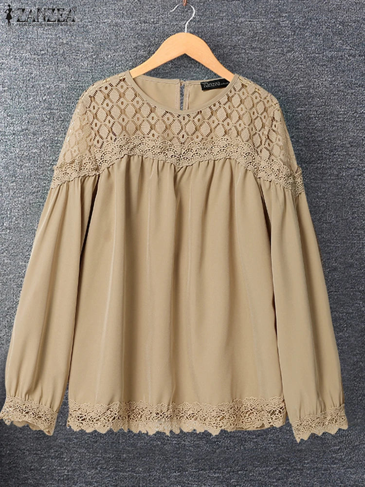 Elegant Long Sleeve Work Blouse