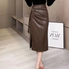 Winter Women’s High Waist Midi Skirt