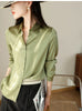 Satin Women's Shirt Blouses for Women Fashion 2024 Korean Style Womens Tops Luxury White Shirt Women OL Loose New Women Clothing